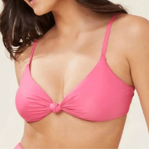 Andie The Santorini Pink Bikini Swim Top Women's Size Small NWT - Picture 1 of 3